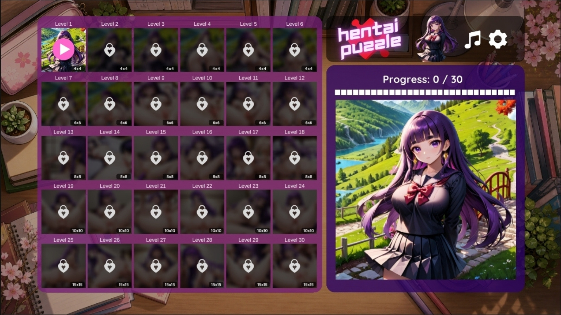 Screenshot 2 for Hentai Puzzle: Midori