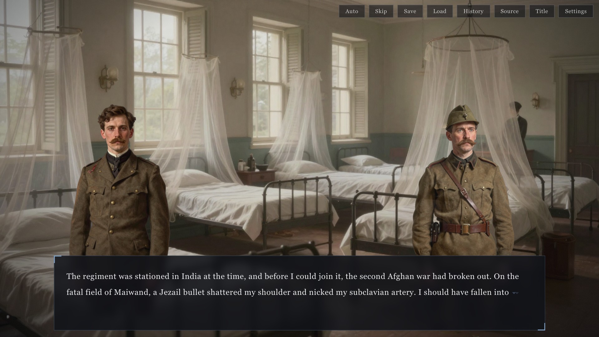 Screenshot 3 for A Study in Scarlet — A Sherlock Holmes Visual Novel