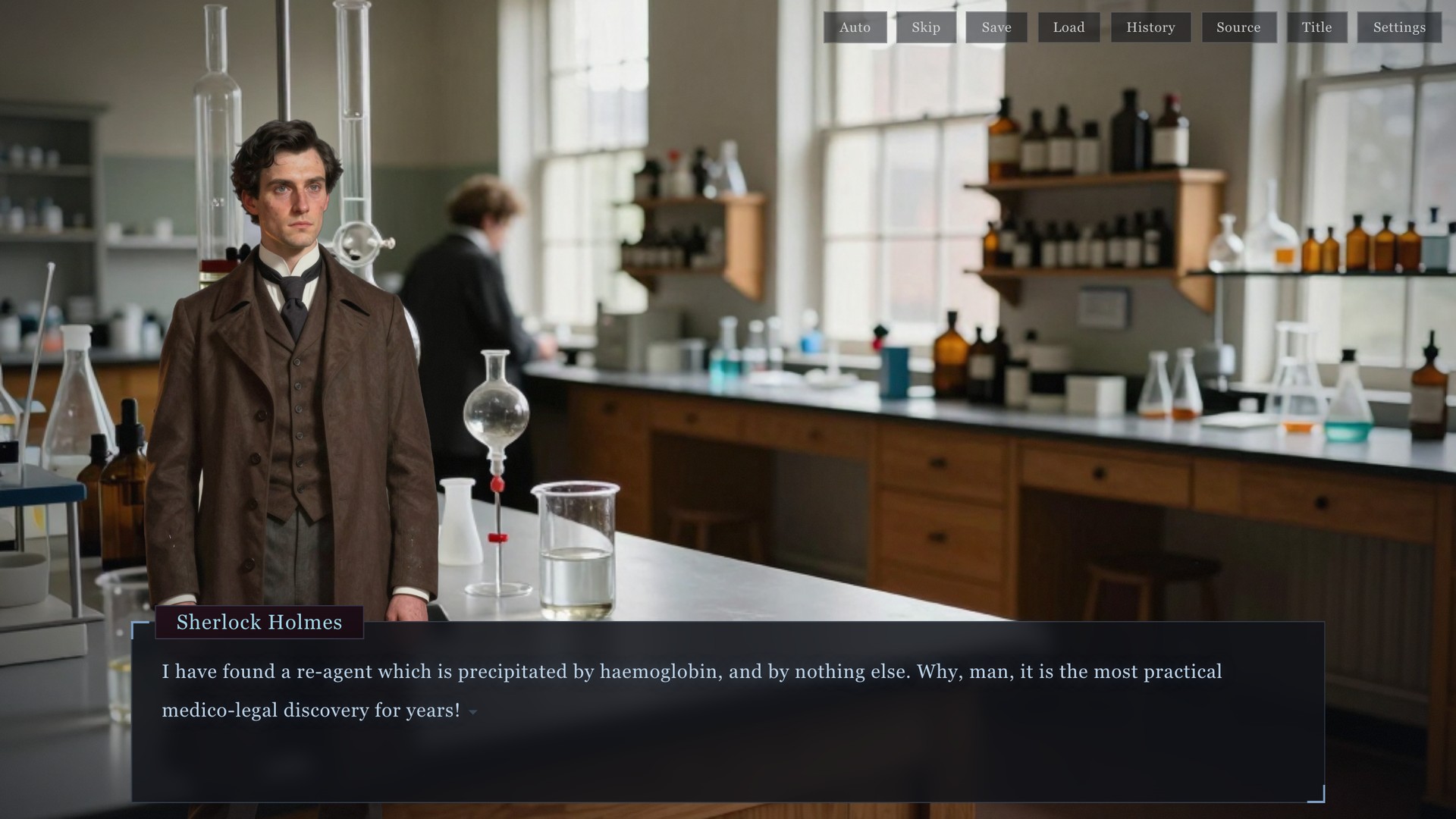 Screenshot 4 for A Study in Scarlet — A Sherlock Holmes Visual Novel