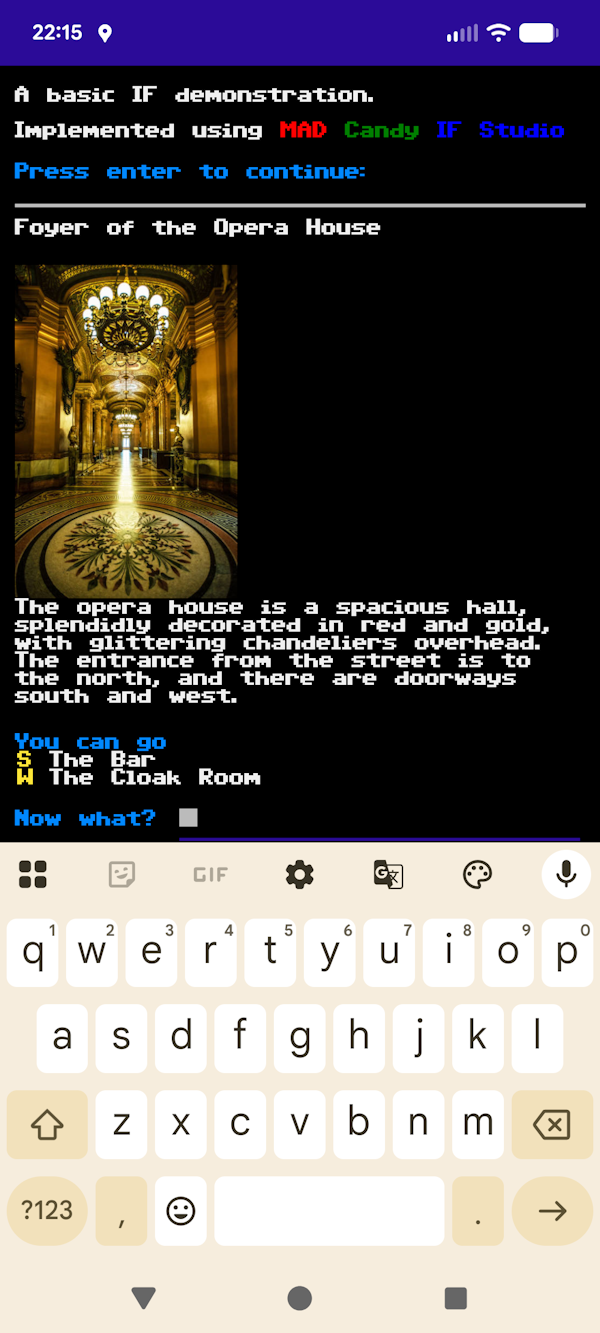 Screenshot 2 for MAD Candy Interactive Fiction Studio 1.4.2