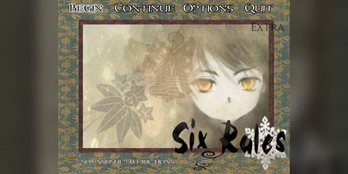 Cover image for Six Rules: The Visual Novel