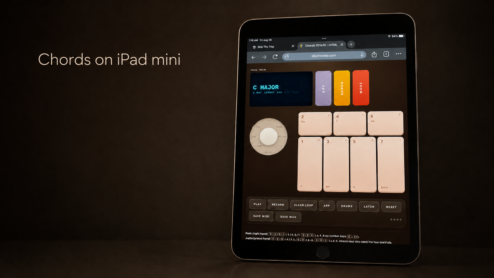 Screenshot 2 for Chords synth in HTML