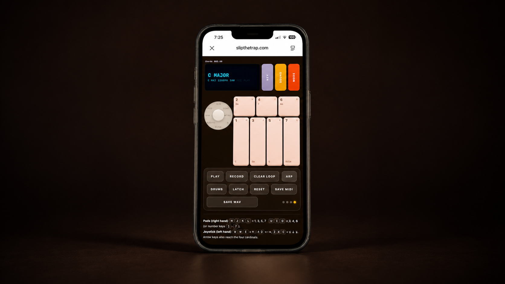 Screenshot 3 for Chords synth in HTML