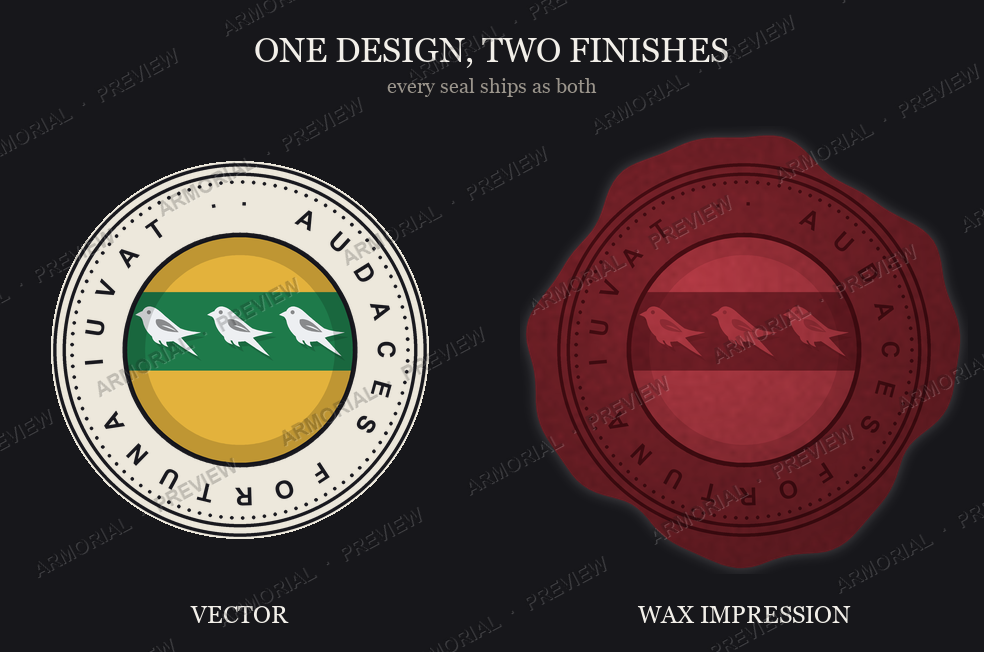 Redrawn Version 1.3: redrawn charges and fixes - Armorial - Wax Seals & Signets ...
