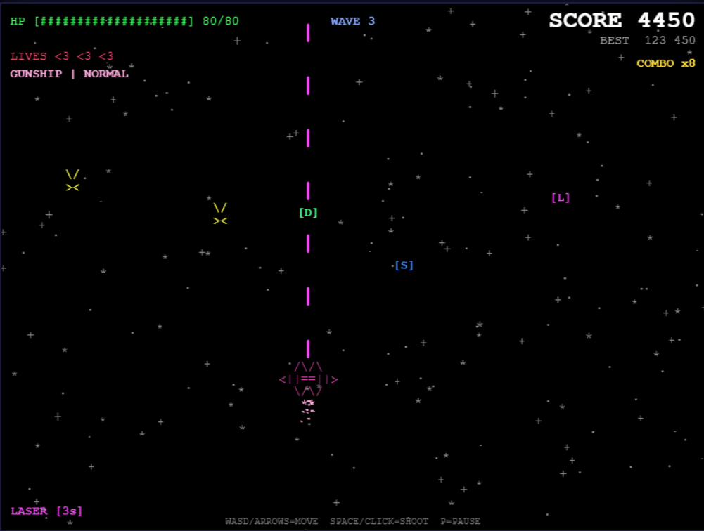 Screenshot 4 for GALACTIC REQUIEM ASCII Edition