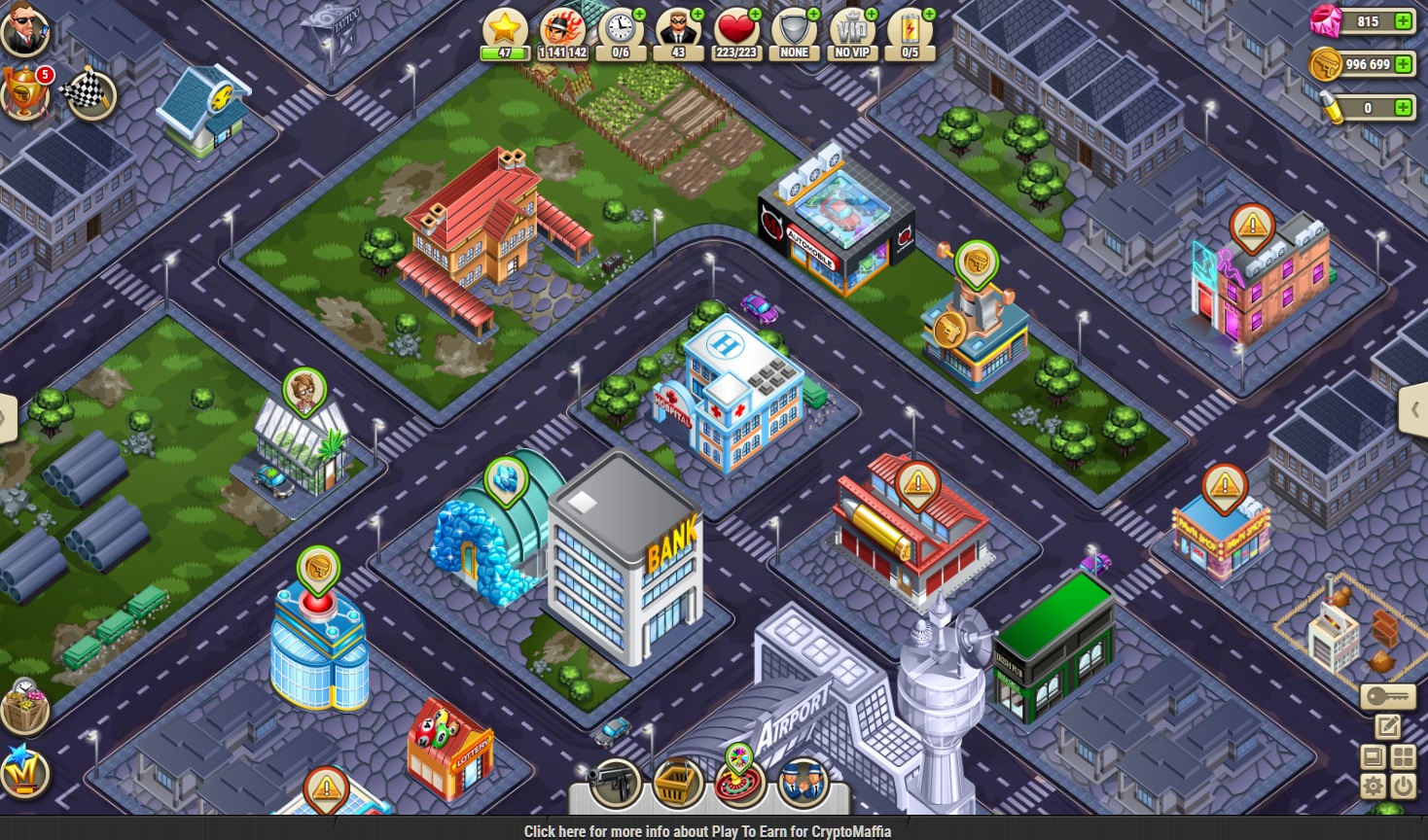 Screenshot 2 for CryptoMaffia — Browser Mafia Strategy RPG
