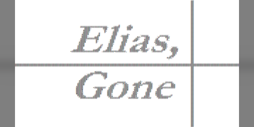 Cover image for Elias, Gone