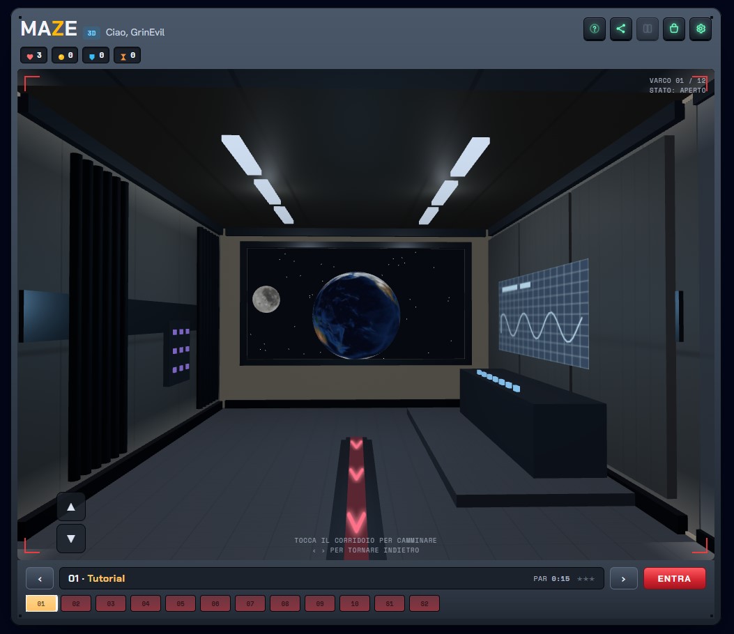 Screenshot 4 for Maze 3D — a turn-based puzzle maze