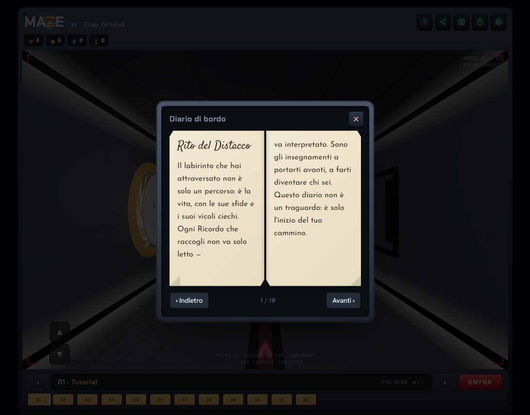 Screenshot 3 for Maze 3D — a turn-based puzzle maze
