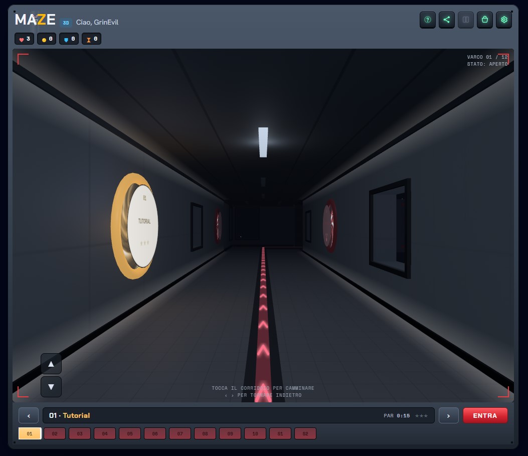 Screenshot 6 for Maze 3D — a turn-based puzzle maze
