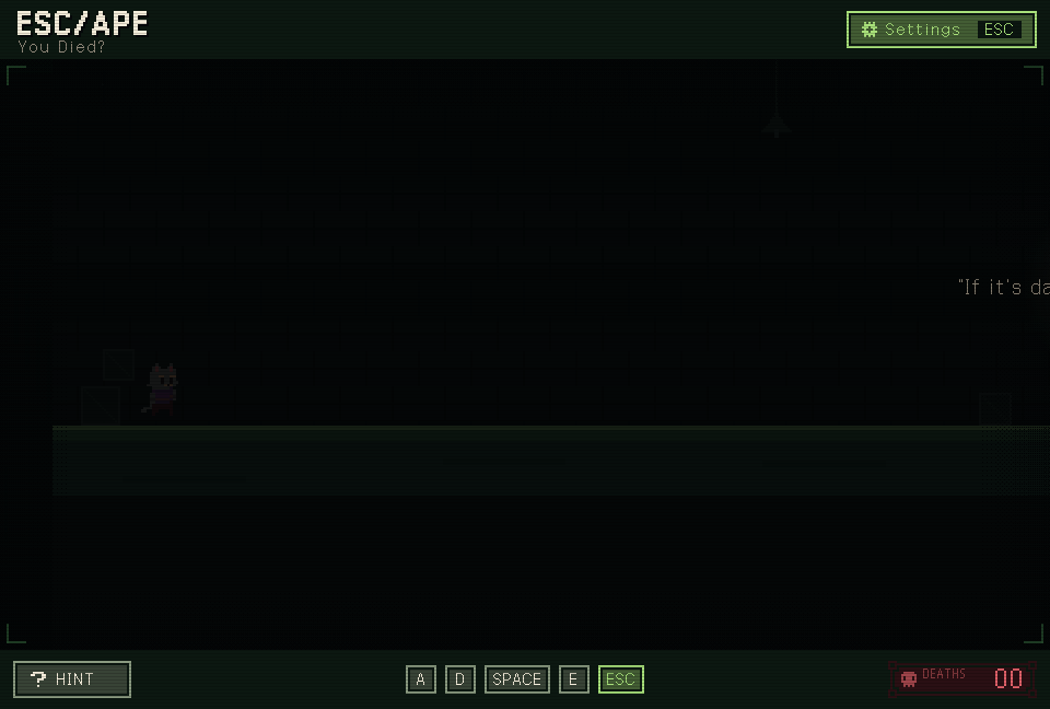 Screenshot 3 for ESC ape, You died?