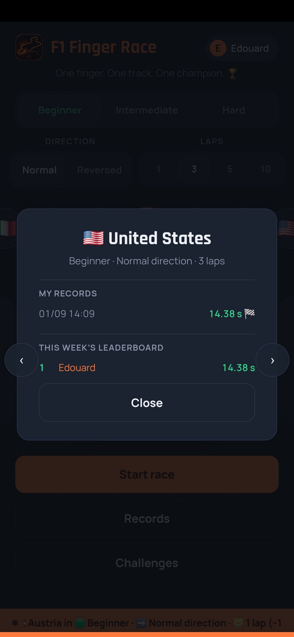 Screenshot 4 for F1 Finger Race