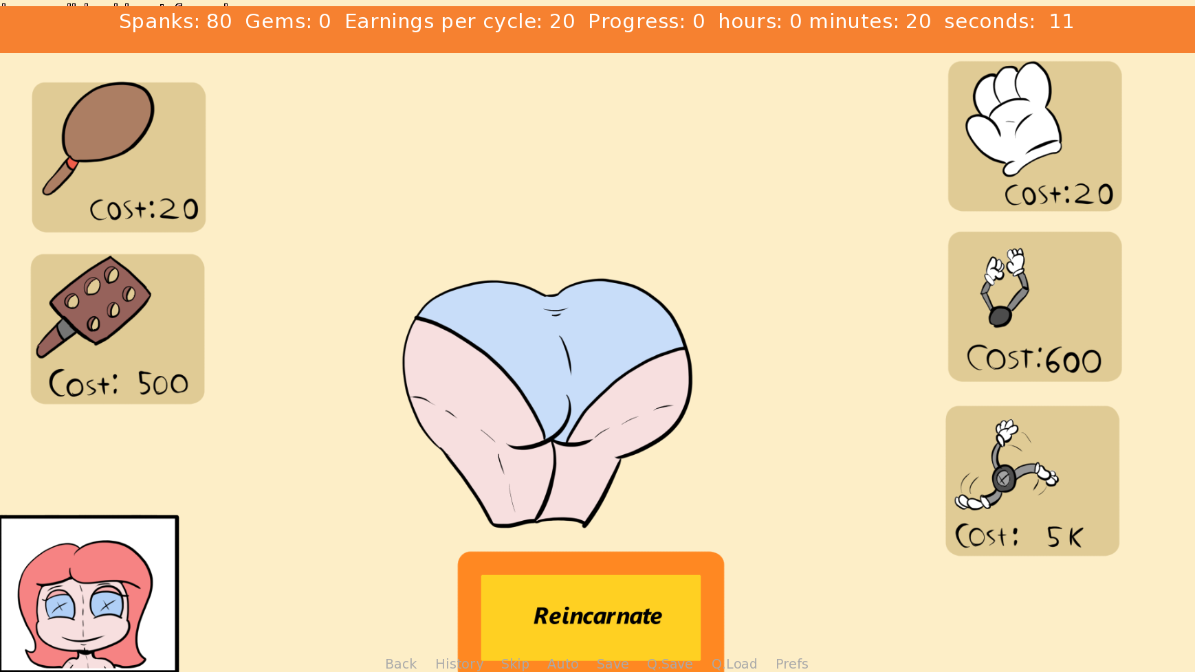 Screenshot 2 for Spanker Clicker Redux
