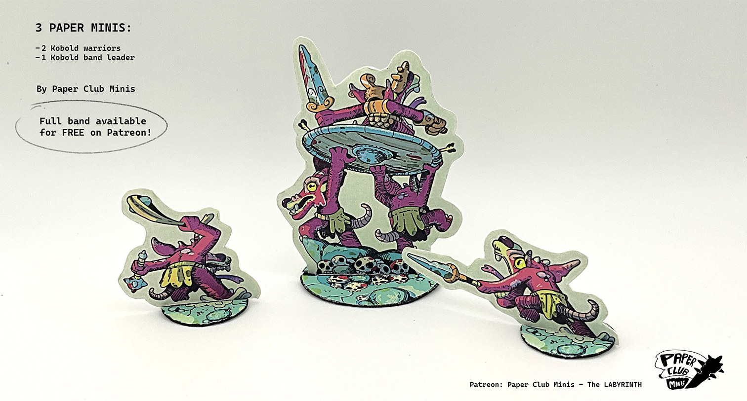 Screenshot 3 for 3 Kobold Paper Minis - FREE