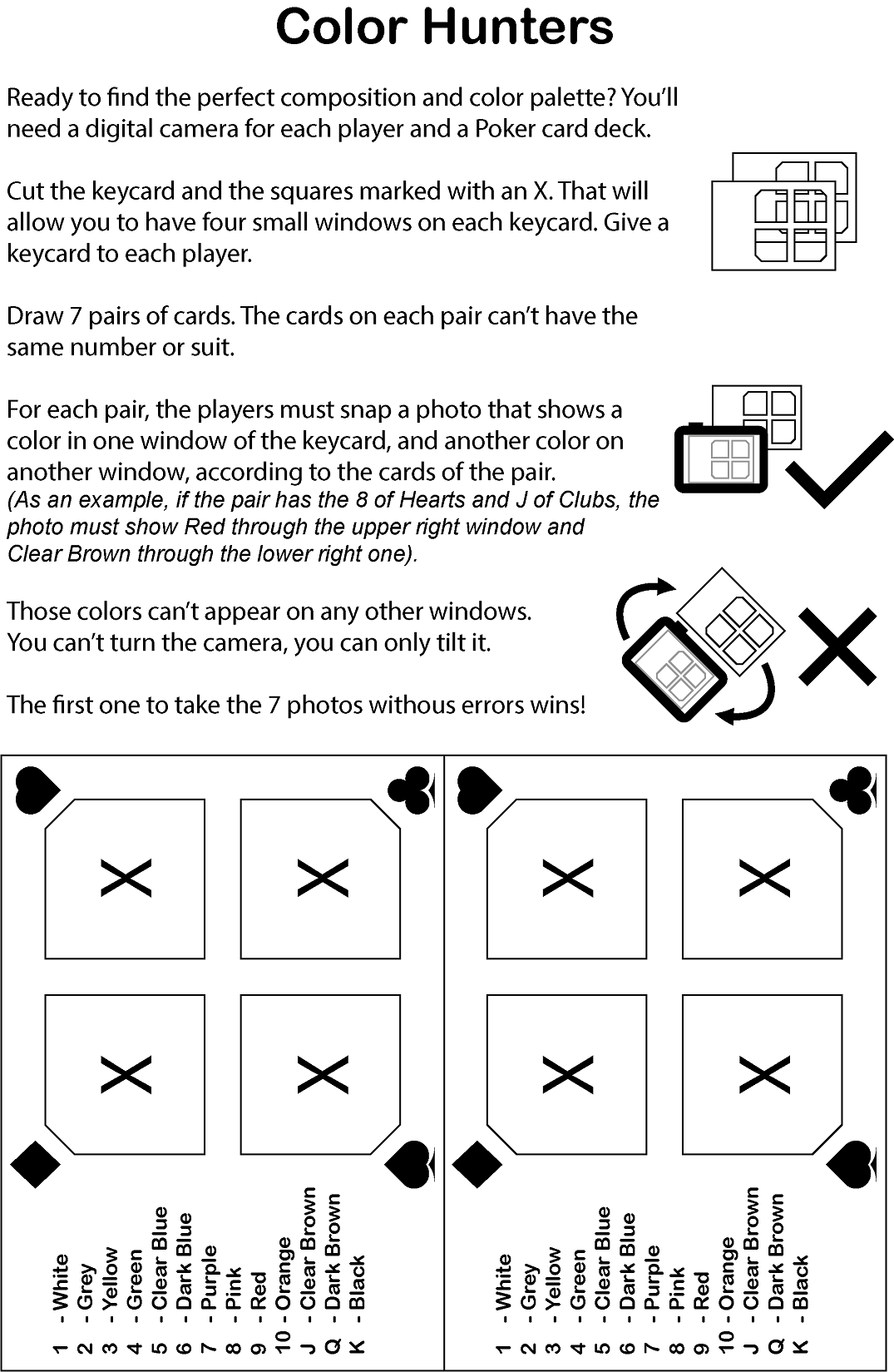 Screenshot 3 for Color Hunt - Print and Play - One Page Rules