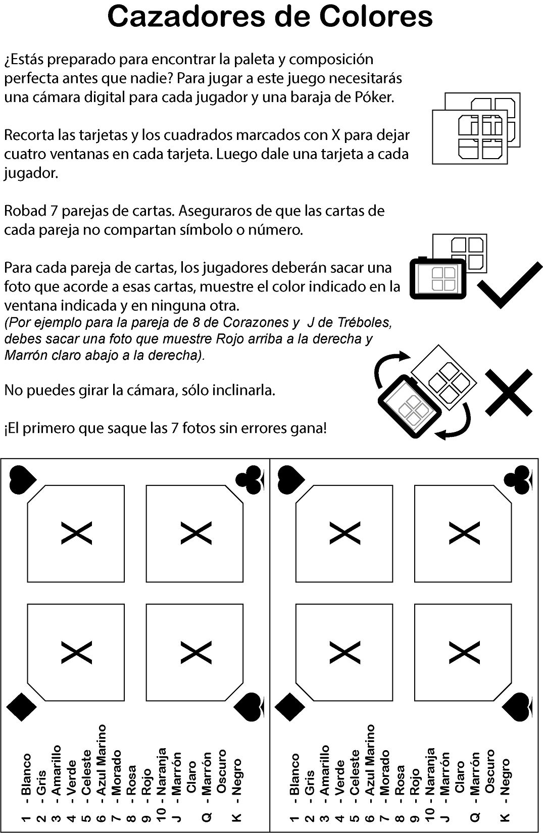Screenshot 4 for Color Hunt - Print and Play - One Page Rules