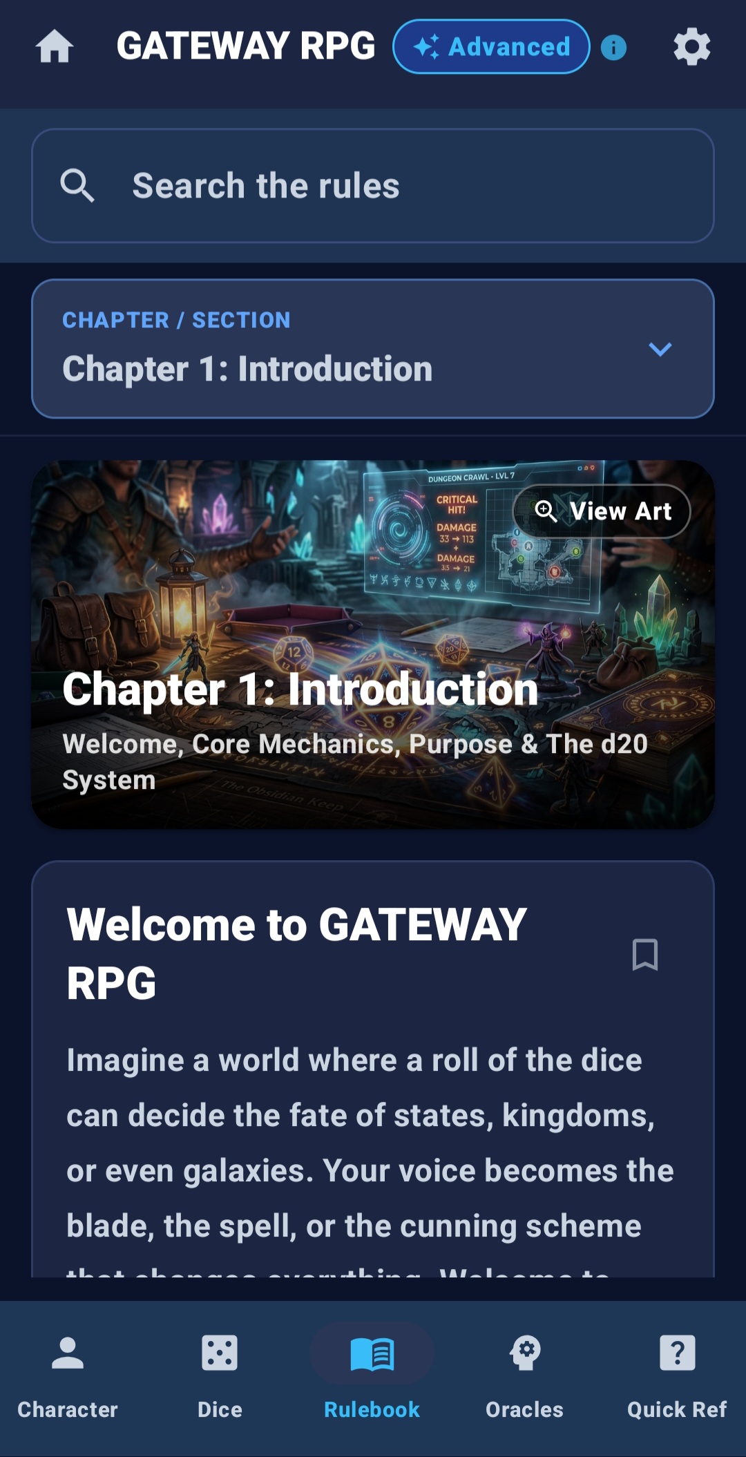 Screenshot 5 for GATEWAY RPG: Player Companion Android App