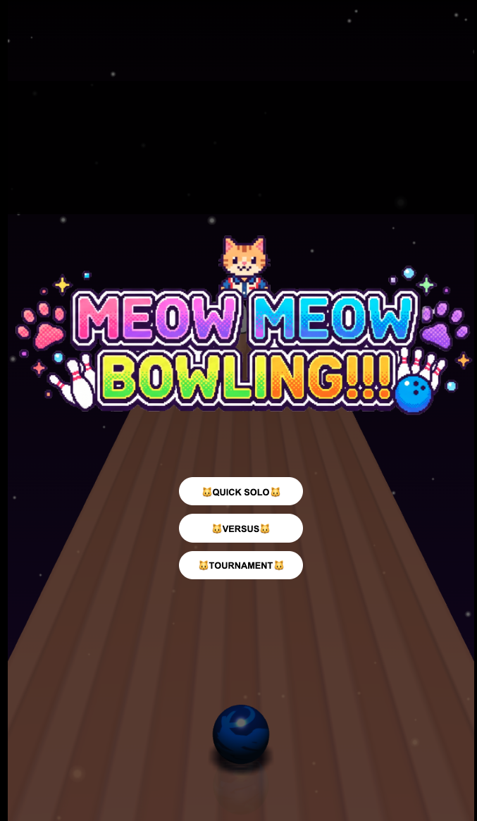 Screenshot 2 for MEOW MEOW BOWLING!!!