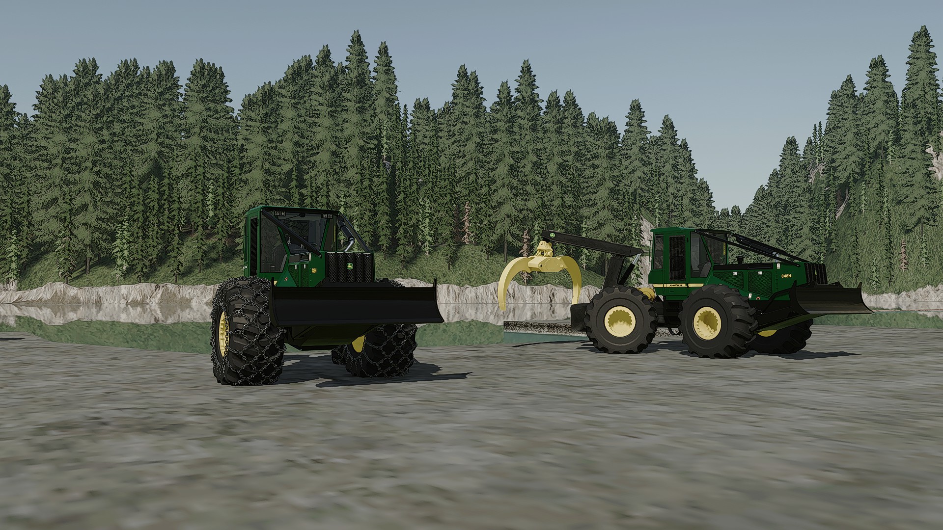 Screenshot 2 for Fs22 Deerejack Skider pack