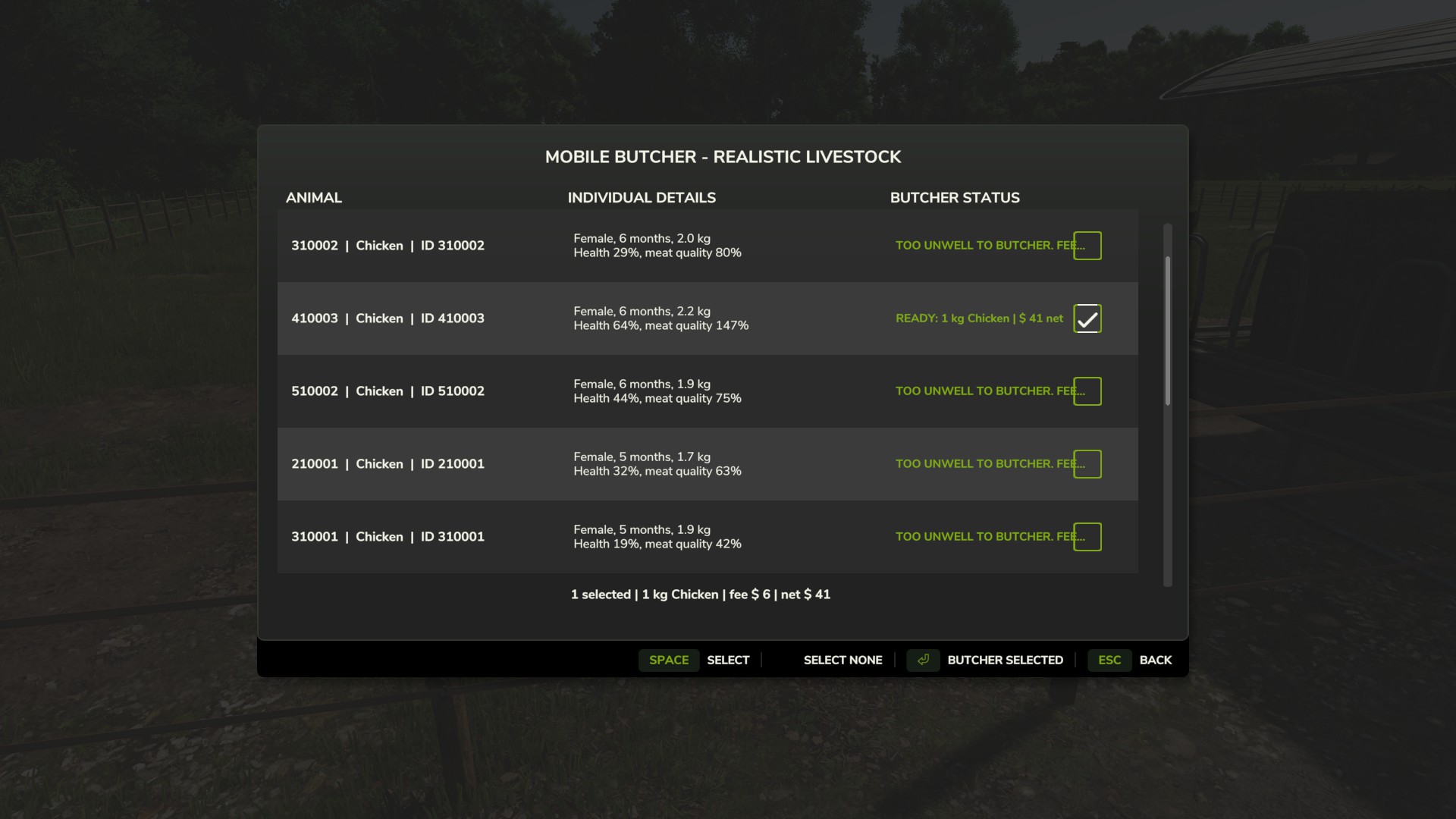 Screenshot 6 for FS25 Mobile Butcher - Realistic Livestock Version