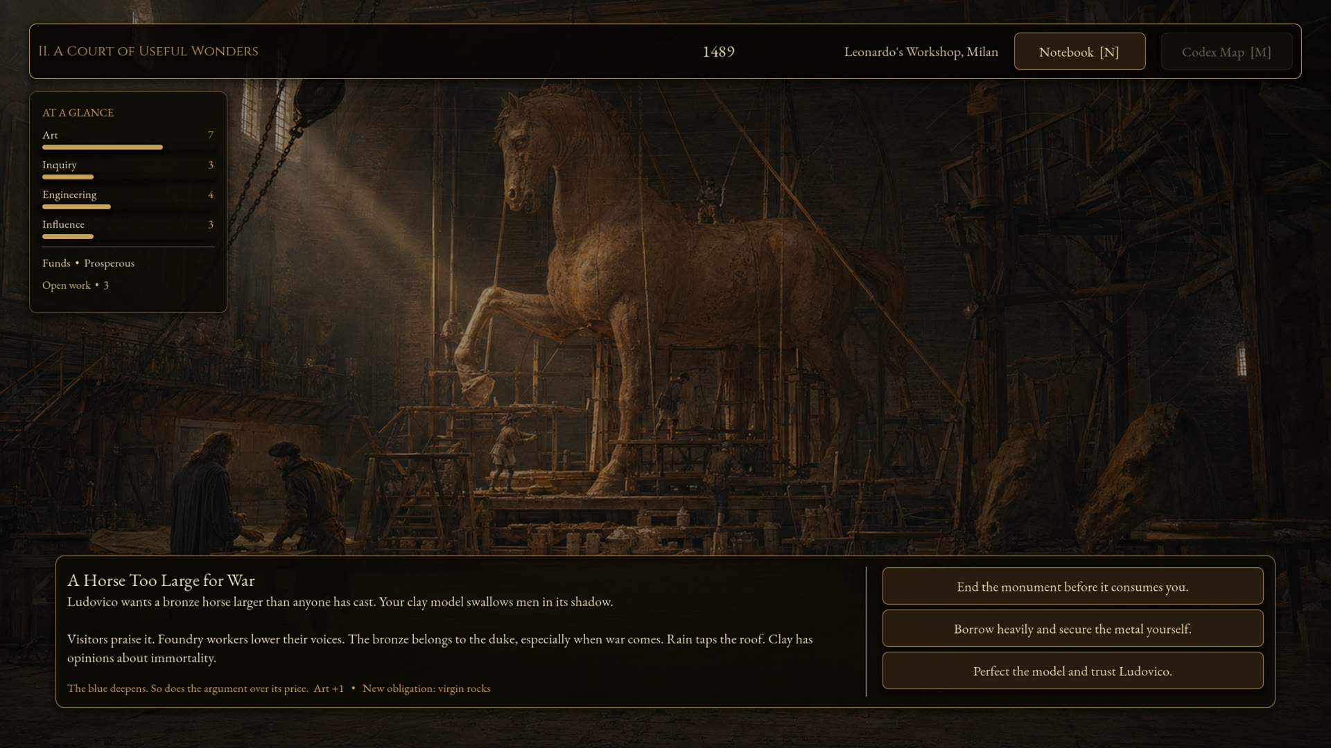 Screenshot 2 for Leonardo: Lines of Fate