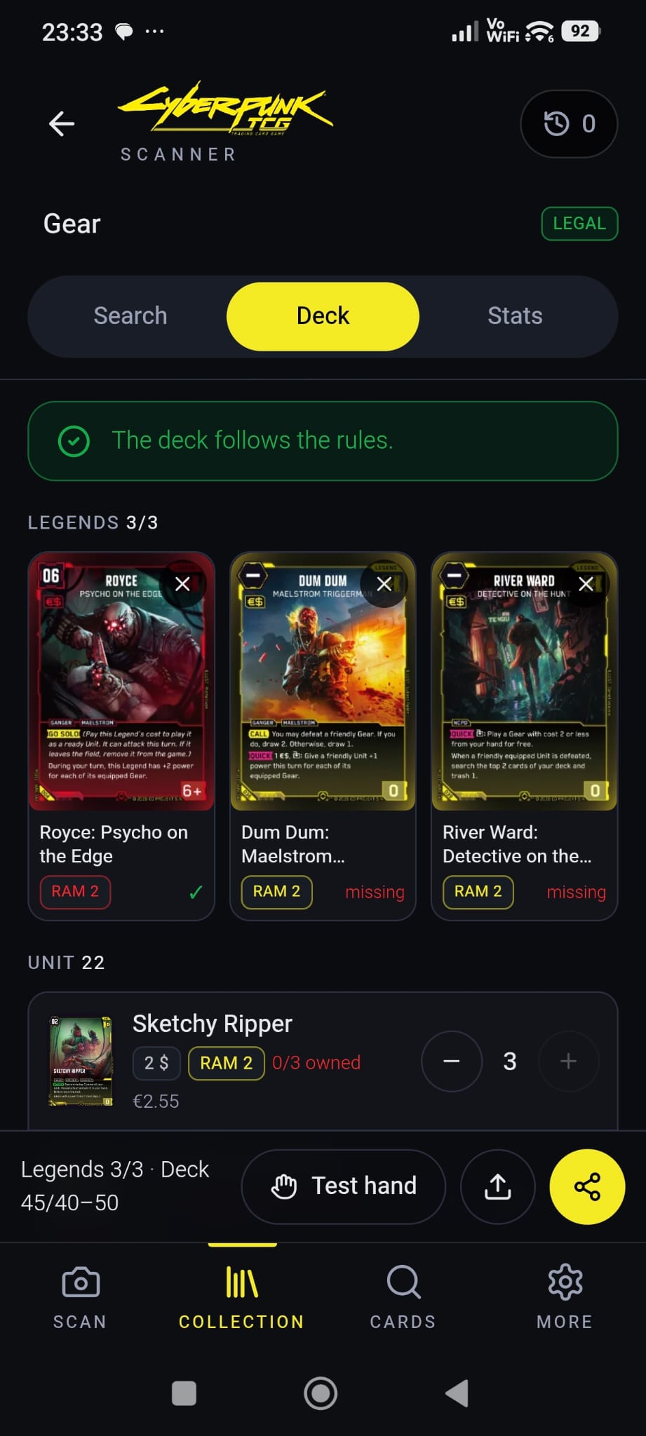 Screenshot 8 for Cyberpunk TCG - Scanner App