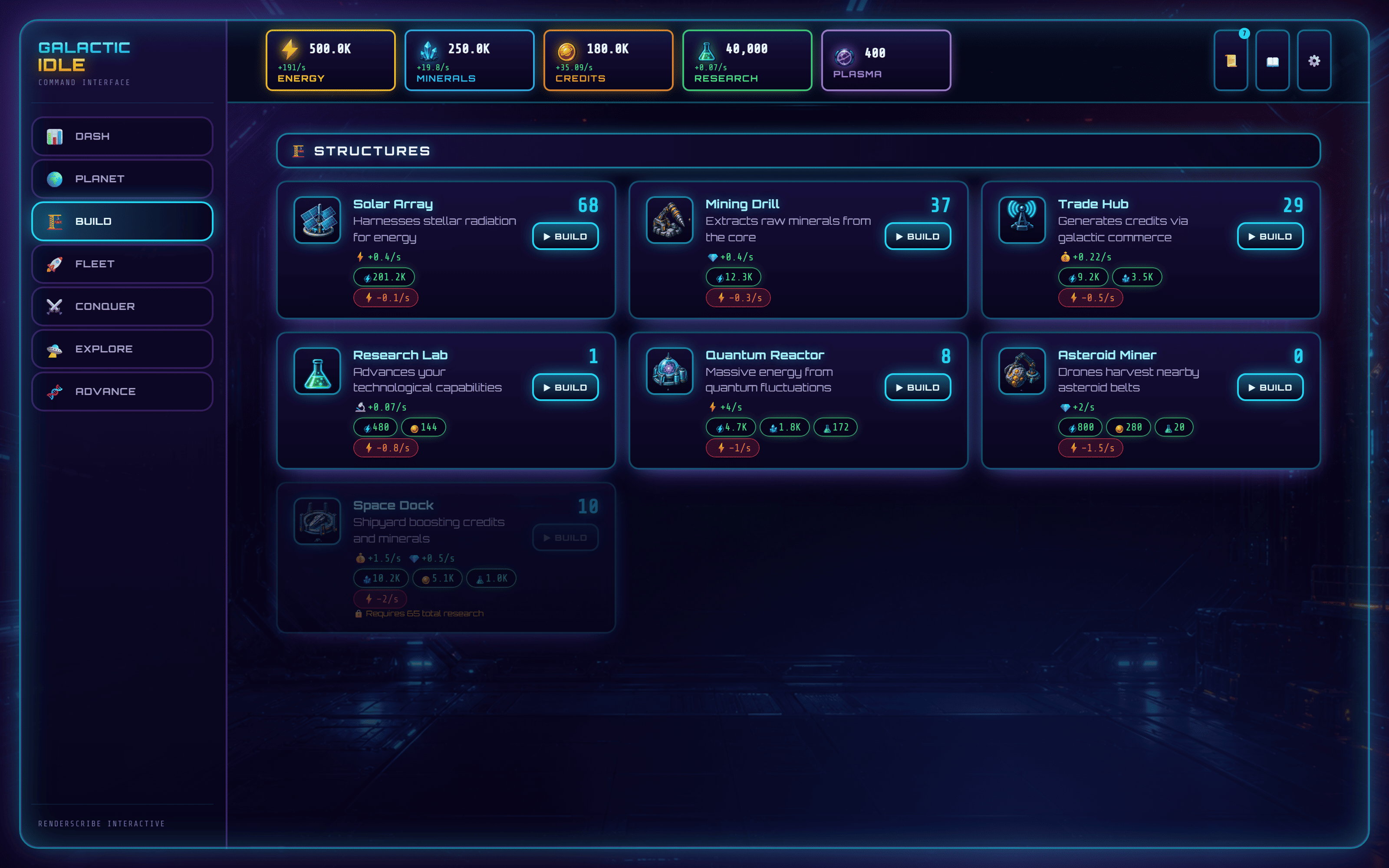 Screenshot 4 for Galactic Idle