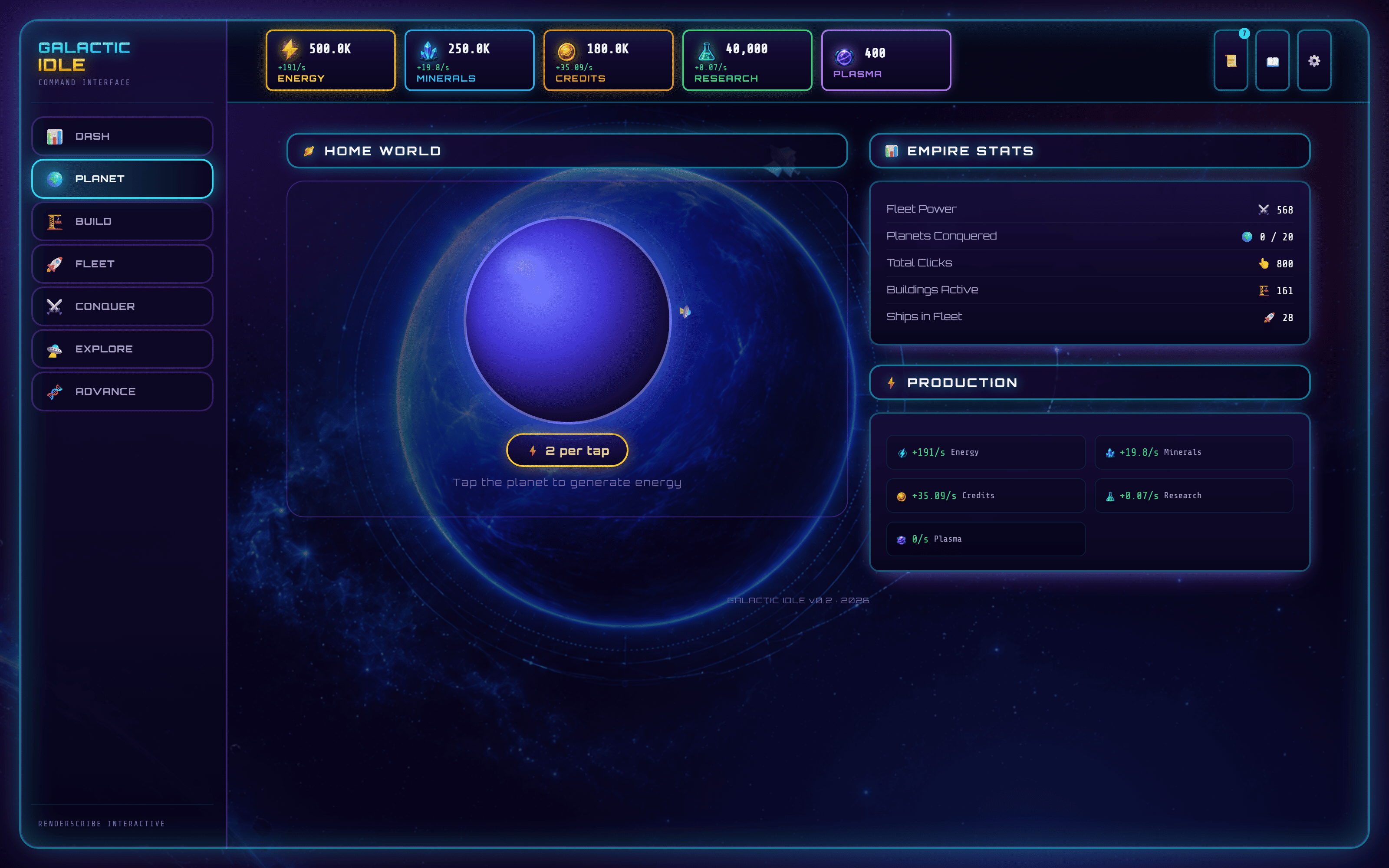 Screenshot 3 for Galactic Idle