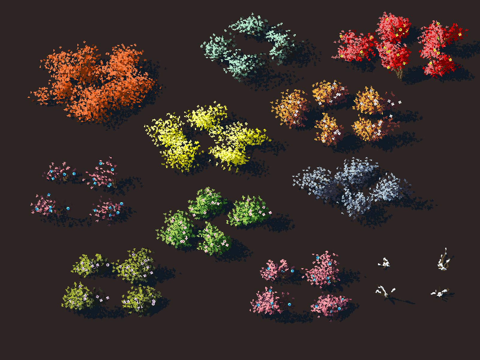 Screenshot 2 for Isometric Bush Generator for Aseprite