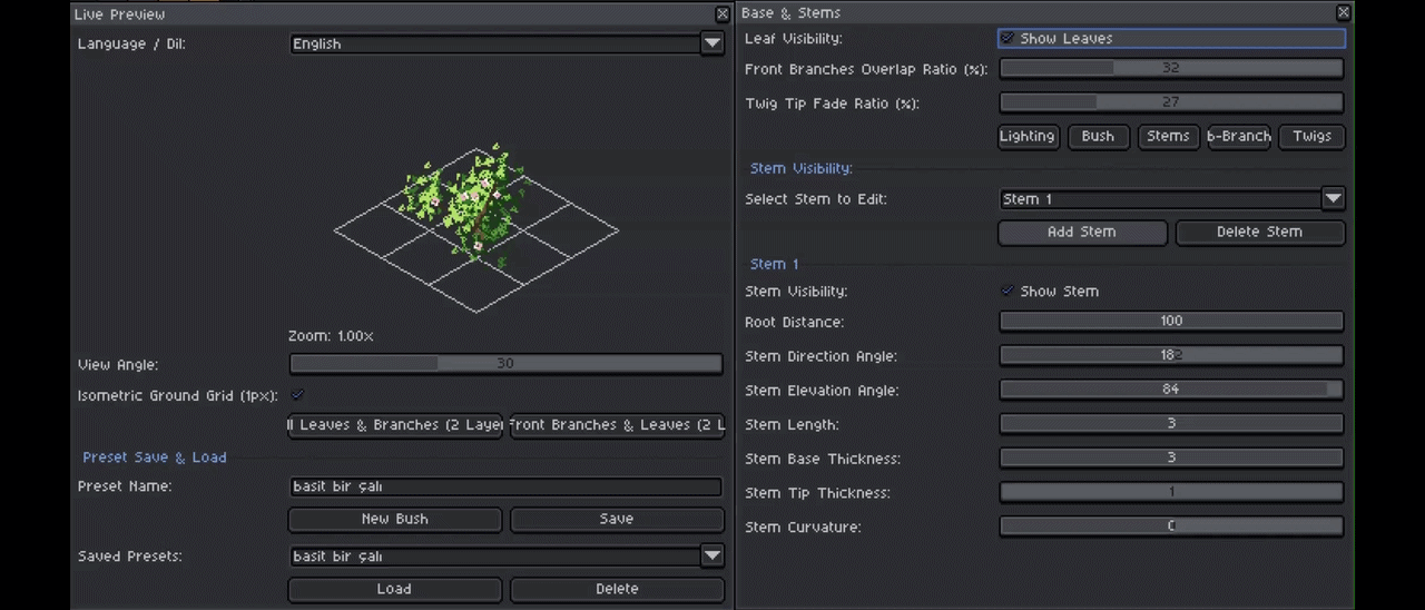 Screenshot 4 for Isometric Bush Generator for Aseprite