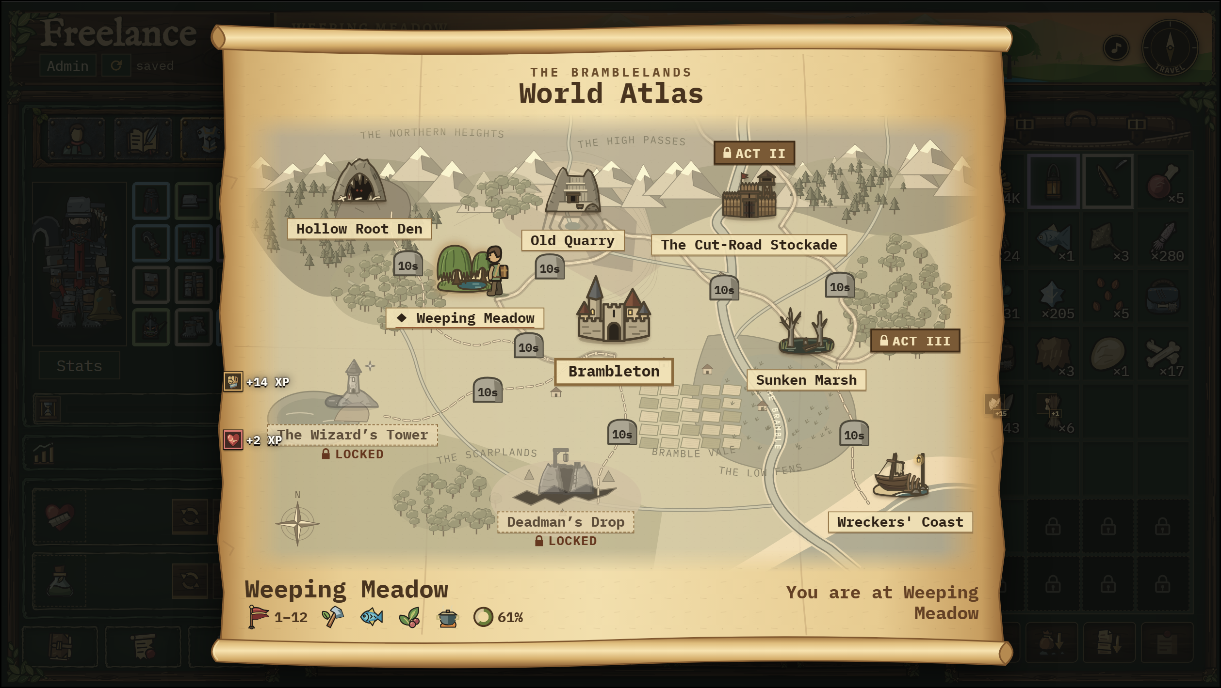 Screenshot of Idle Freelance