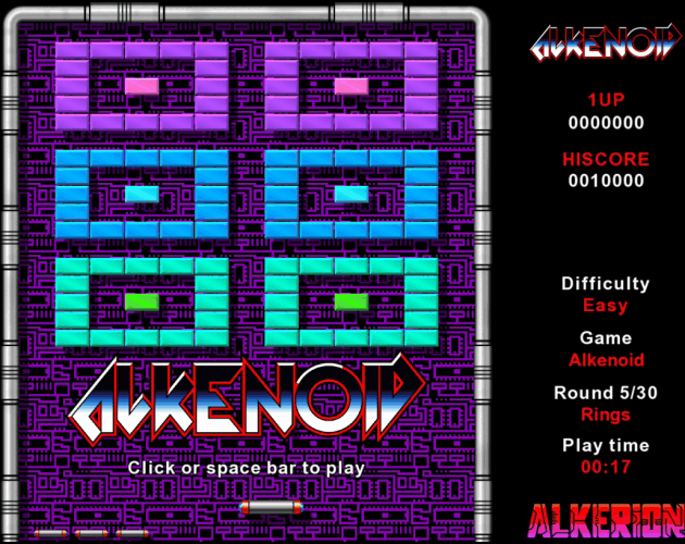 Screenshot 2 for Alkenoid - An Arkanoid tribute