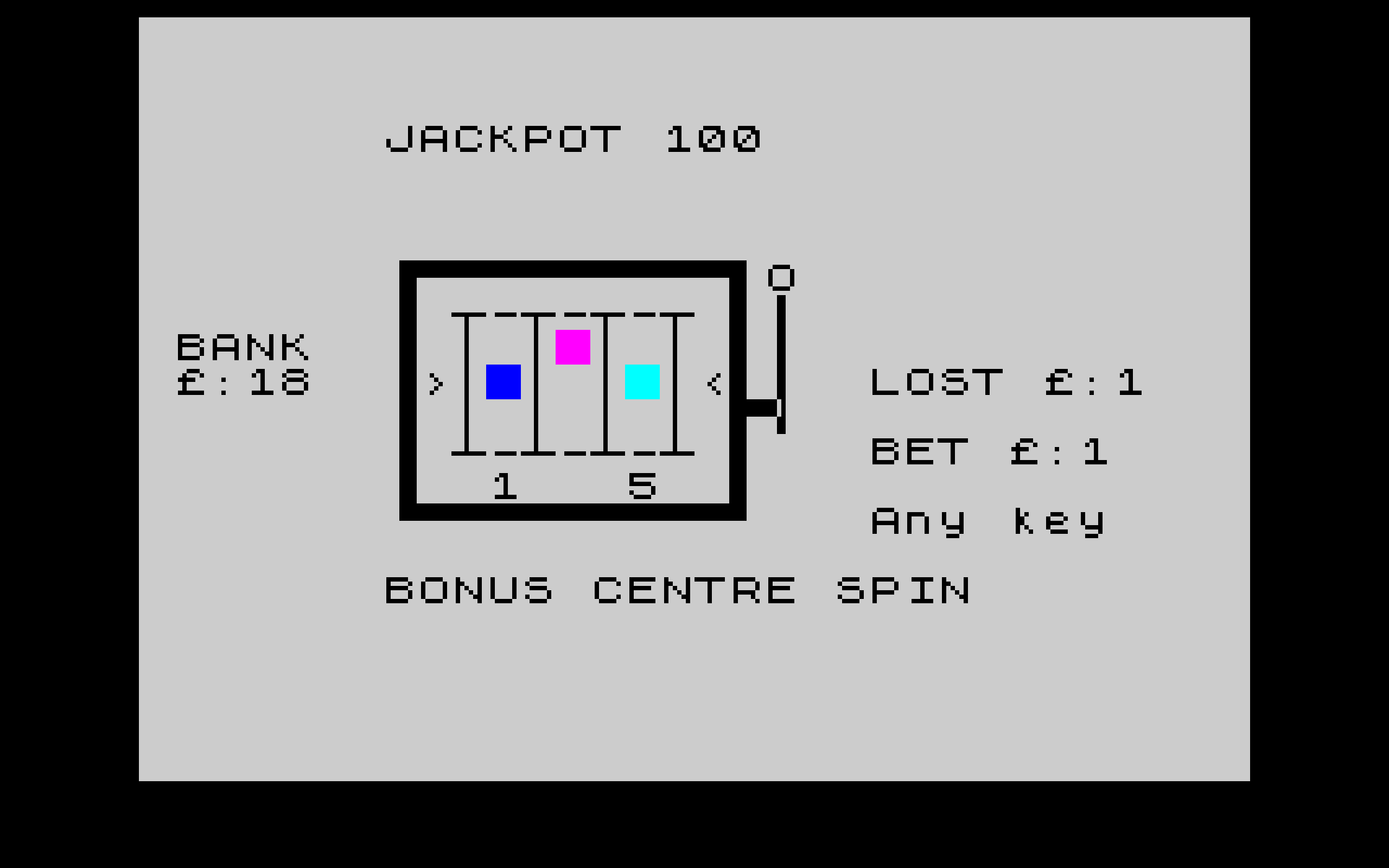 UPDATE - JACKPOT 100 - ZX Spectrum & ZX81 by Animated ALex