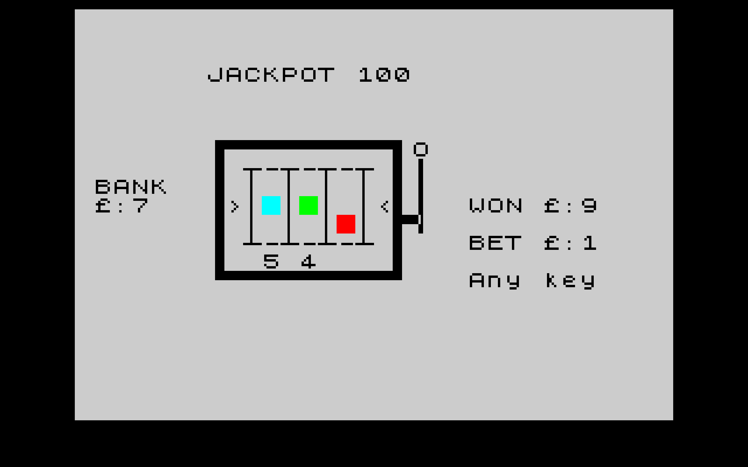 UPDATE - JACKPOT 100 - ZX Spectrum & ZX81 by Animated ALex