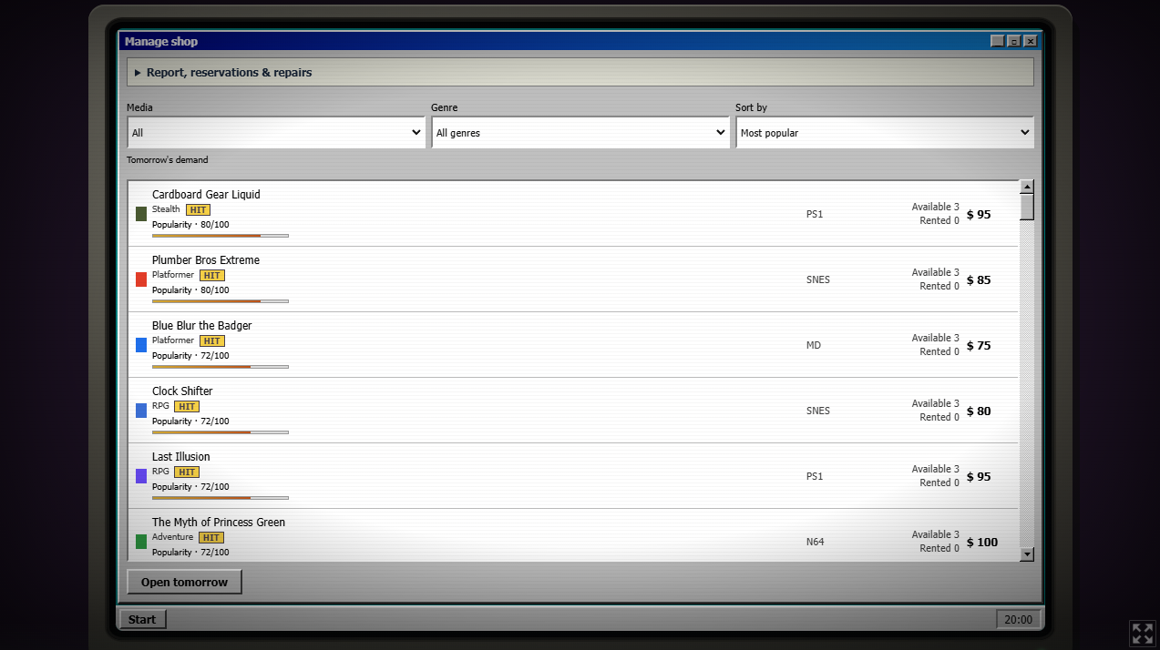 Screenshot 5 for Retro Rental Tycoon
