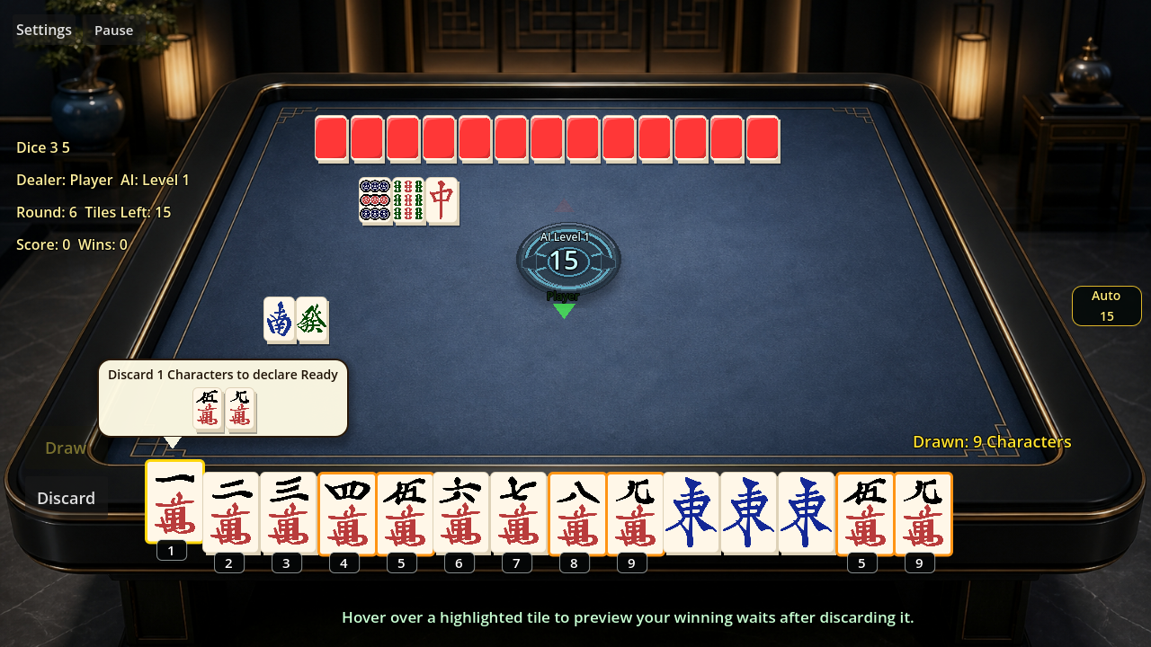 Screenshot 7 for Chinese Two-Player Mahjong | 欢乐二人麻将 — Windows Edition