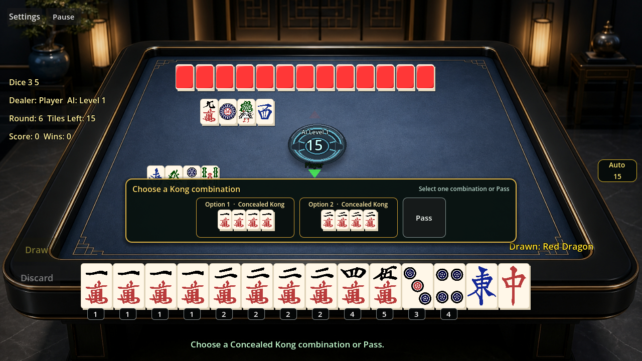 Screenshot 5 for Chinese Two-Player Mahjong | 欢乐二人麻将 — Windows Edition