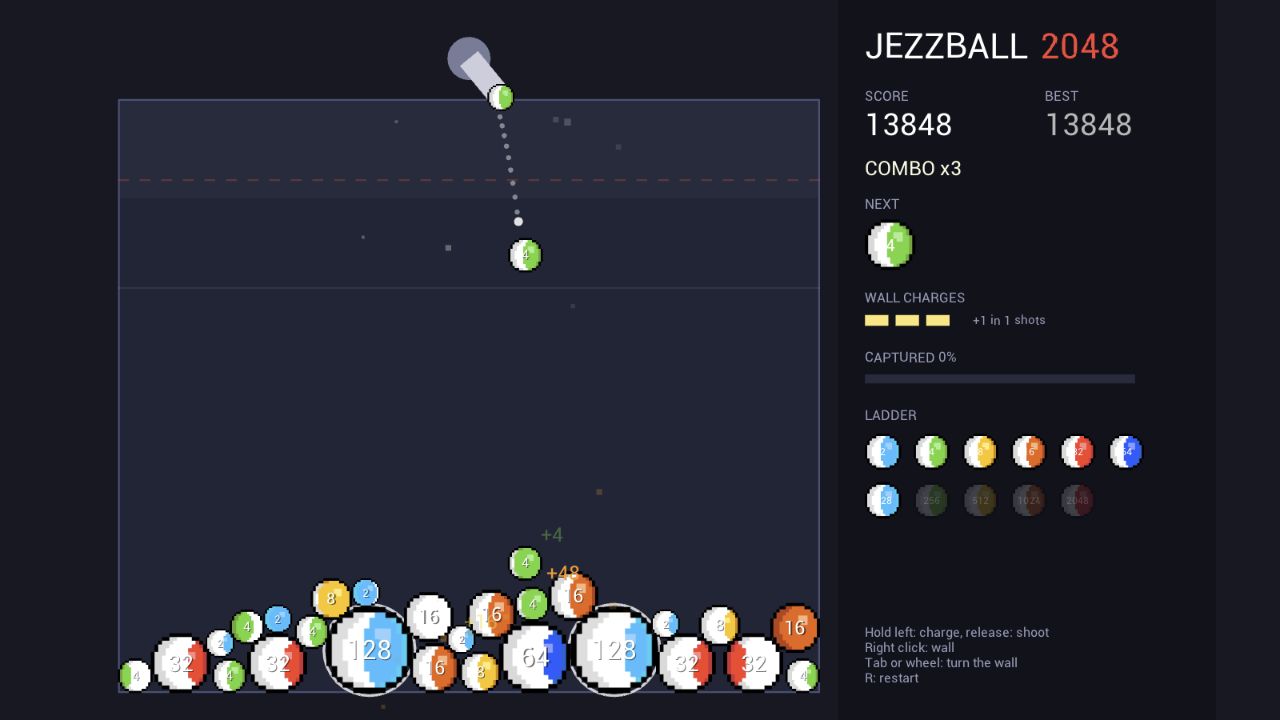 Screenshot 2 for Jezzball 2048