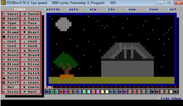 Screenshot 4 for ASCII Paint - Retro painting - Need DOS Box