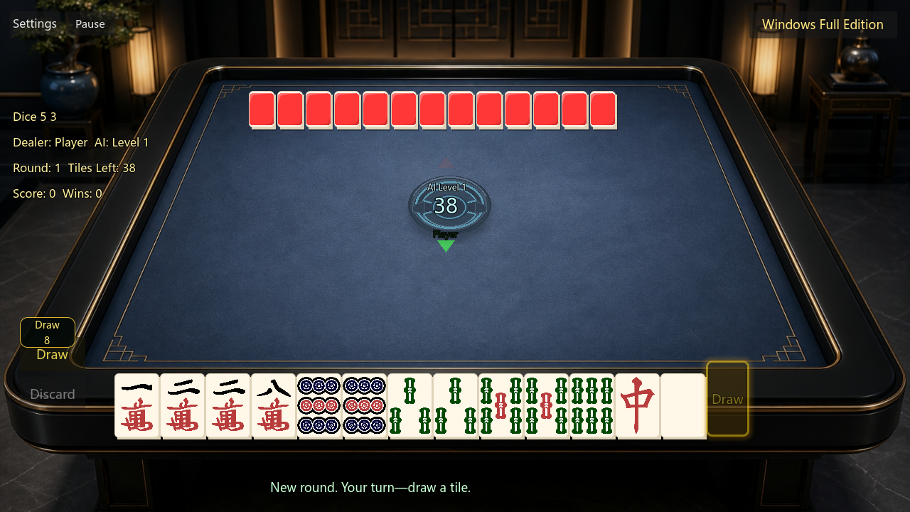 Screenshot 5 for Chinese Two-Player Mahjong – Free Web Trial | 欢乐二人麻将试玩版