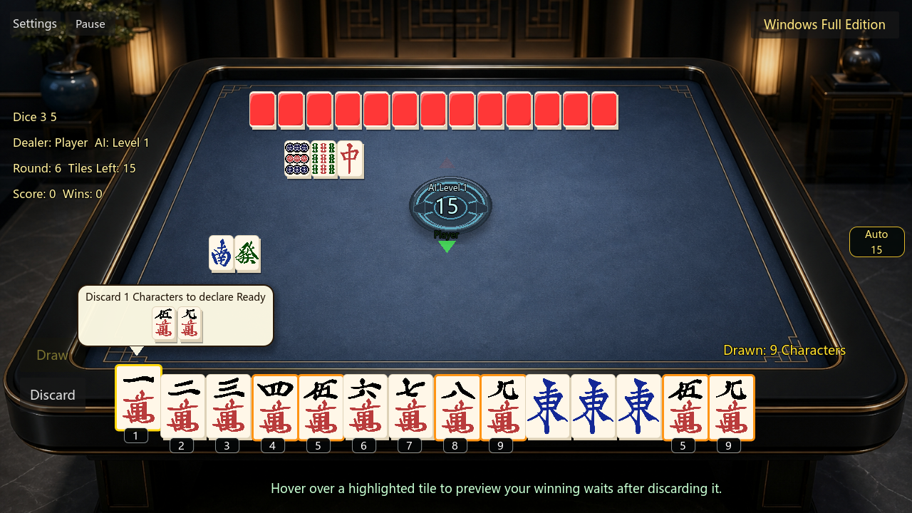 Screenshot 10 for Chinese Two-Player Mahjong – Free Web Trial | 欢乐二人麻将试玩版