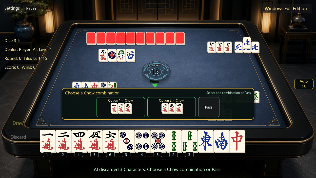 Screenshot 7 for Chinese Two-Player Mahjong – Free Web Trial | 欢乐二人麻将试玩版