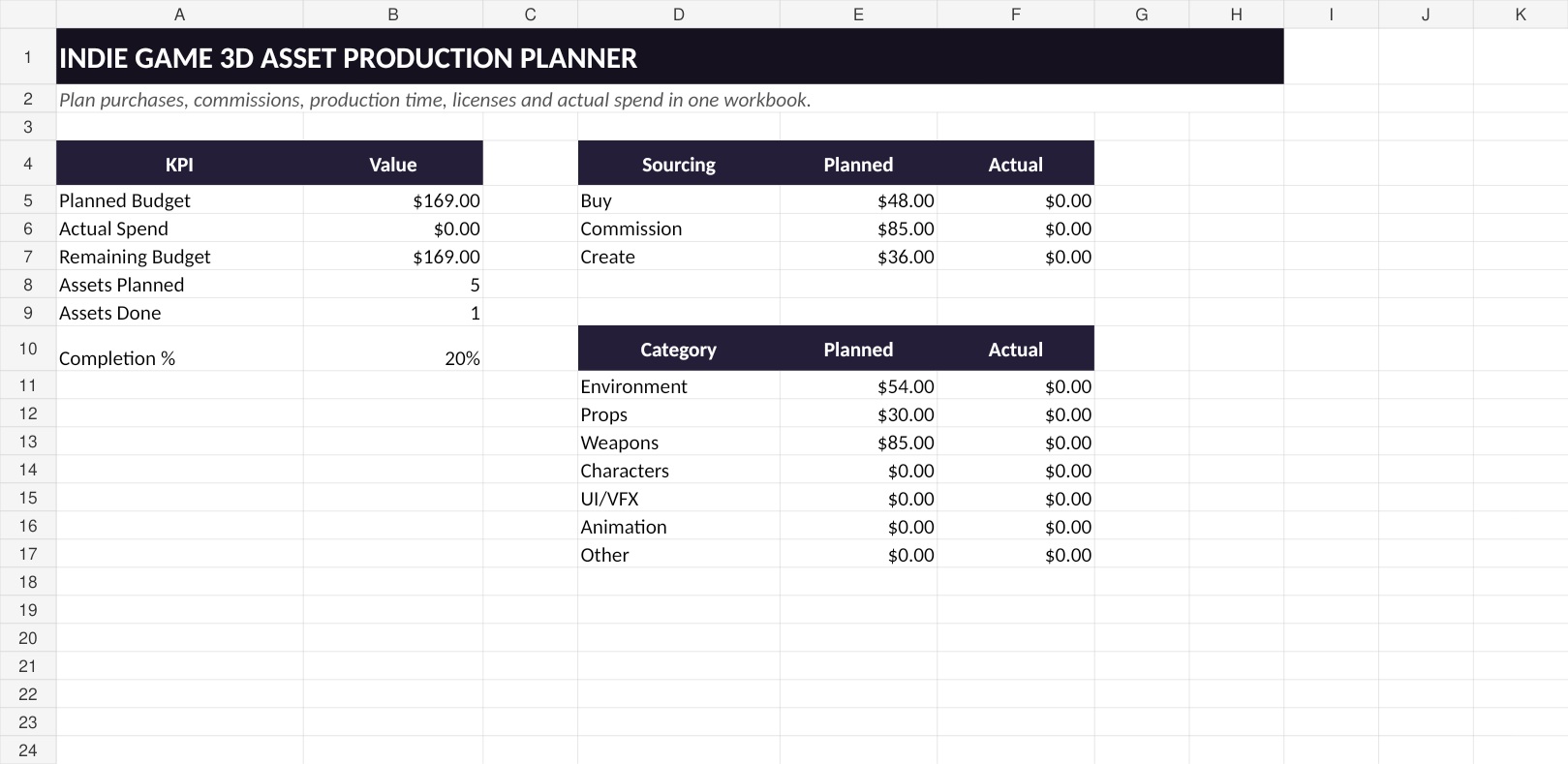 Screenshot 4 for Creator Planner Bundle — 4 Workbooks
