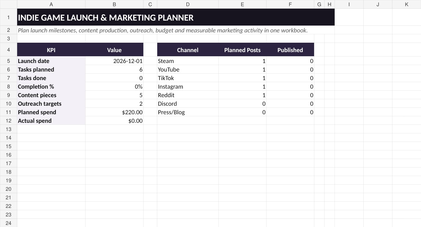 Screenshot 5 for Creator Planner Bundle — 4 Workbooks