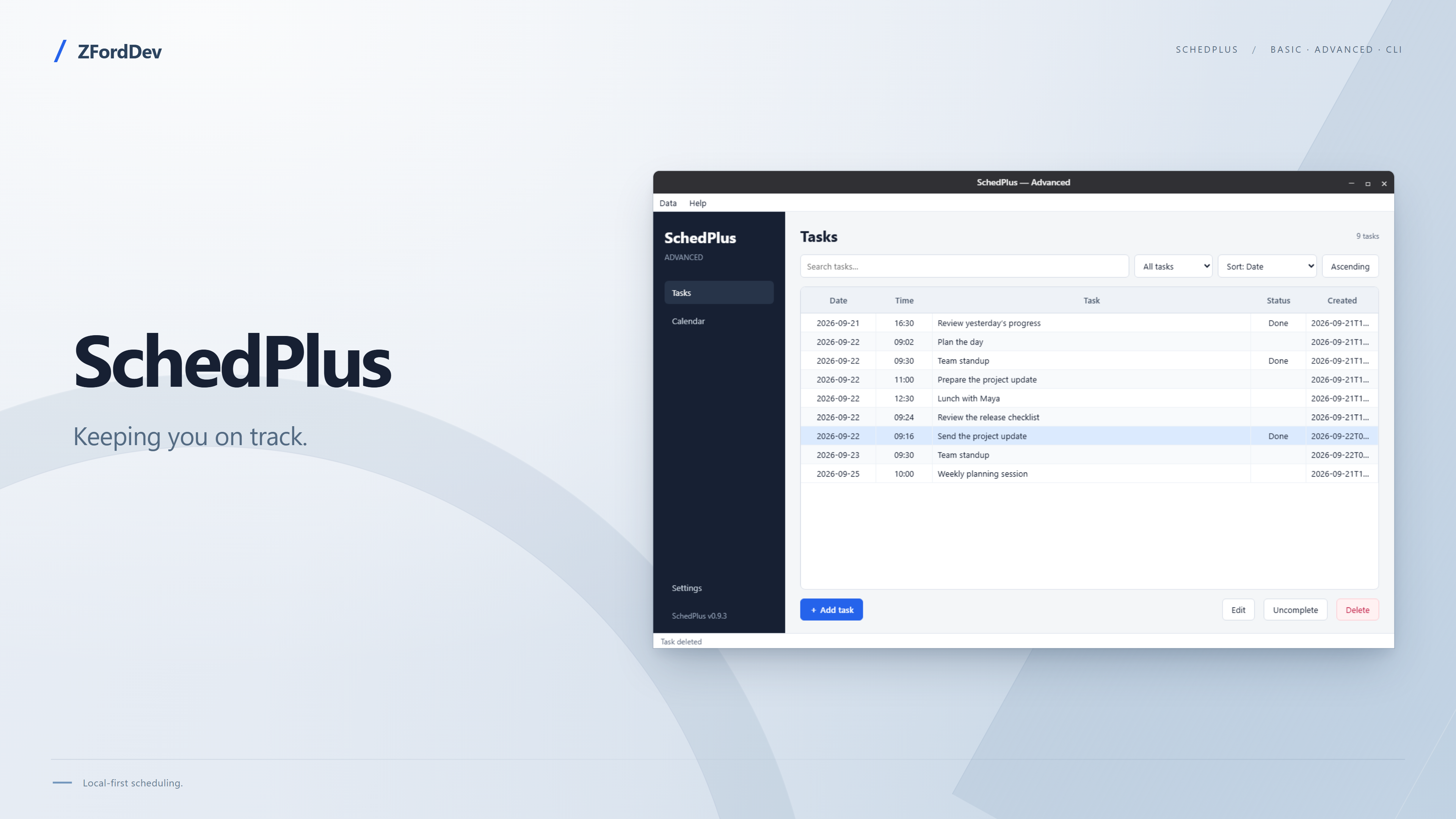 Screenshot 2 for SchedPlus
