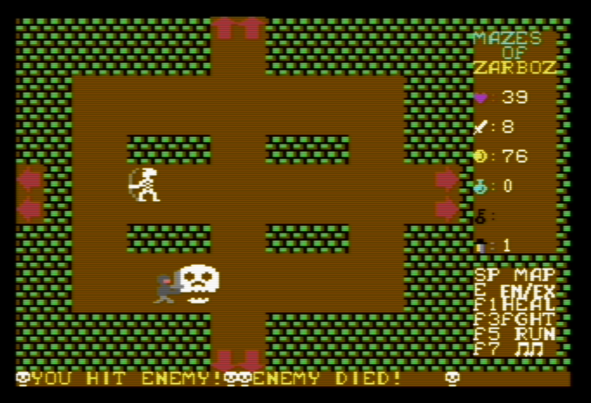 Screenshot 5 for Mazes of Zarboz (Commodore 64)