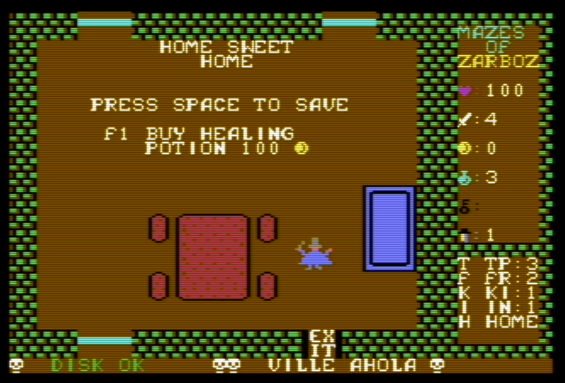 Screenshot 4 for Mazes of Zarboz (Commodore 64)