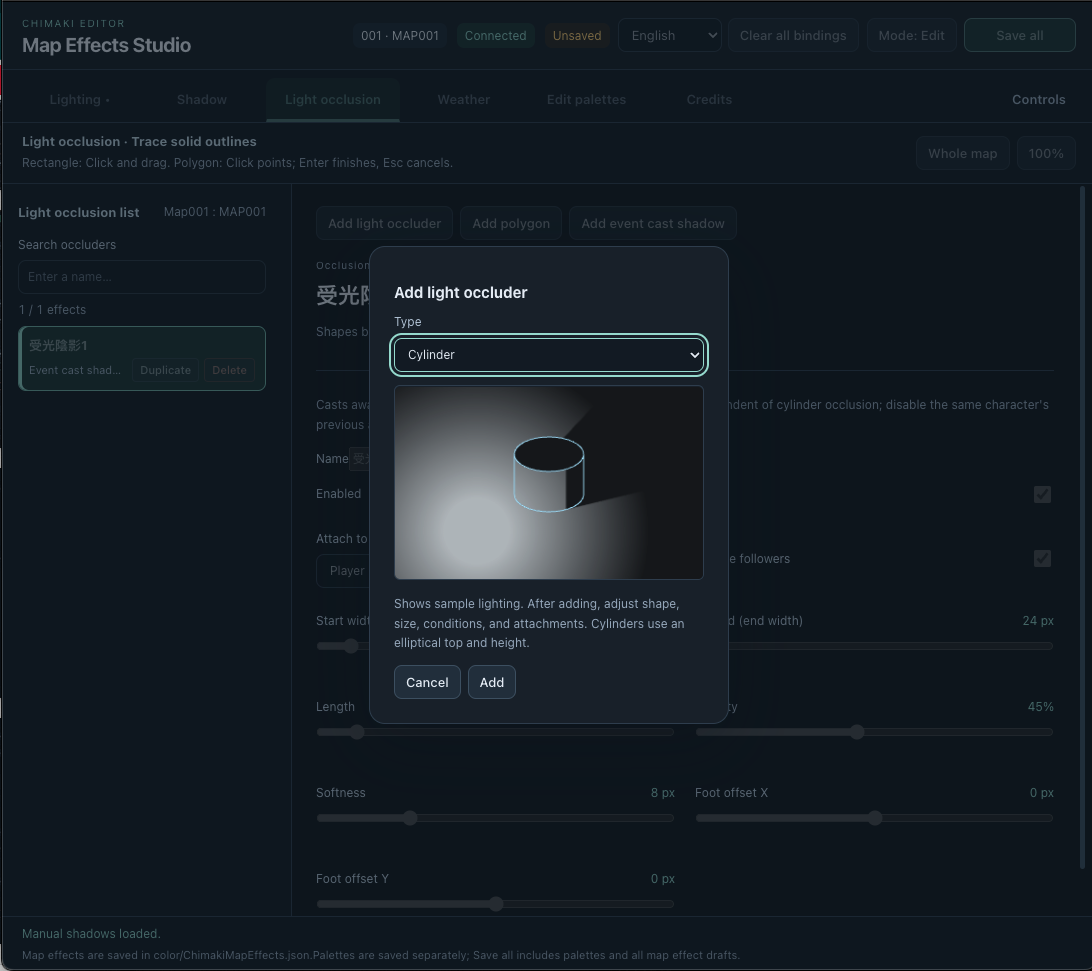 Screenshot 13 for RMMZ/MV Map Effect Editor