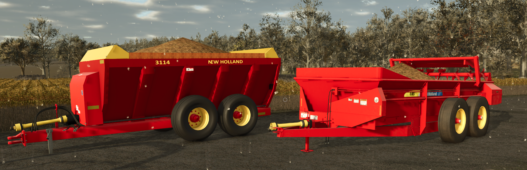 Screenshot 3 for FS25 New Holland Manure Spreader Pack