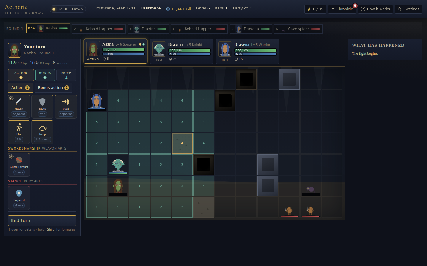 Screenshot 3 for Aetheria: The Ashen Crown